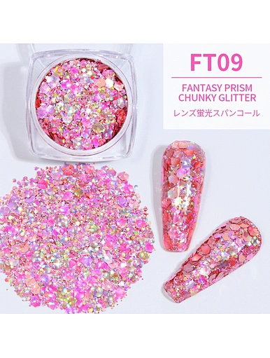 3D Effect Fantasy Iridescent Chunky Glitter